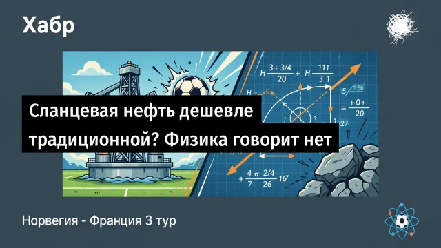 Сланцевая нефть дешевле традиционной? Физика говорит нет